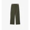 Pantalones cargo de Gabardine con ribetes a cuadros