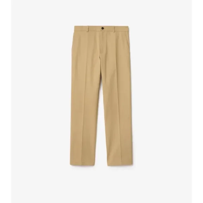 Pantalones chinos de sarga de algodón