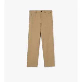 Pantalones chinos de sarga de algodón