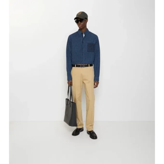 Pantalones chinos de sarga de algodón