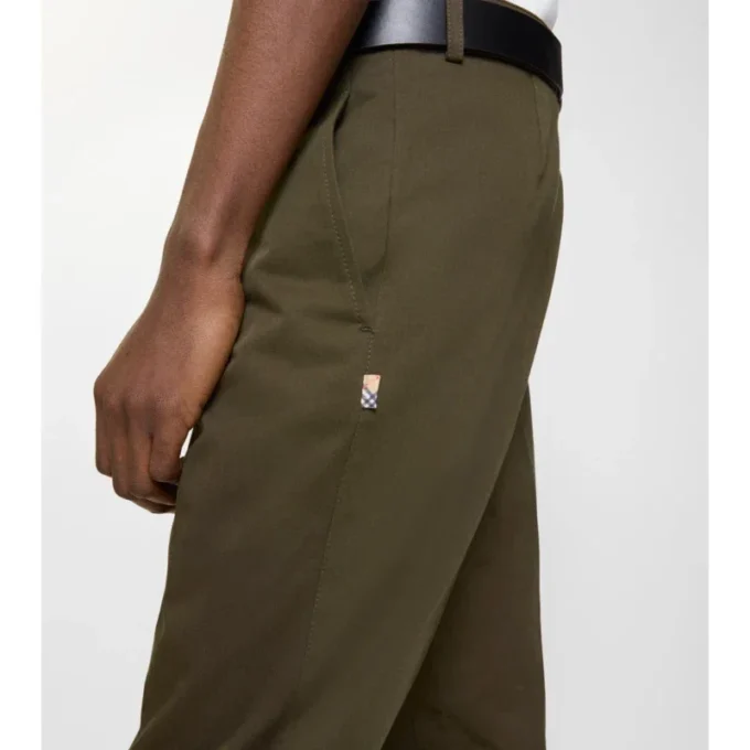 Pantalones chinos de sarga de algodón