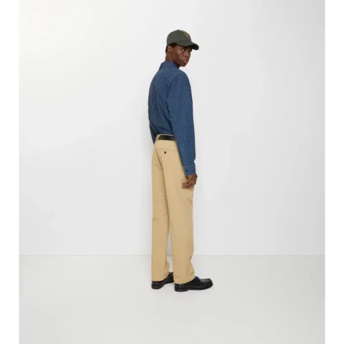 Pantalones chinos de sarga de algodón