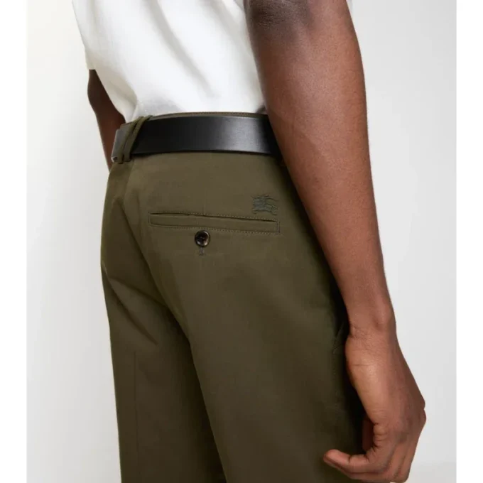 Pantalones chinos de sarga de algodón
