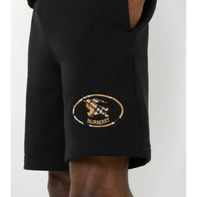 Pantalones cortos de algodón con estampado de caballos
