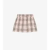Pantalones cortos de algodón con estampado de cuadros