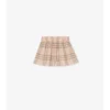 Pantalones cortos de algodón con estampado de cuadros