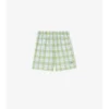 Pantalones cortos de algodón con estampado de cuadros