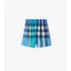 Pantalones cortos de algodón con estampado de cuadros