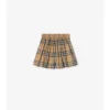 Pantalones cortos de algodón con estampado de cuadros
