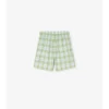 Pantalones cortos de algodón con estampado de cuadros