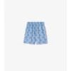 Pantalones cortos de algodón con estampado de tablero de ajedrez EKD