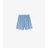 Pantalones cortos de algodón con estampado de tablero de ajedrez EKD