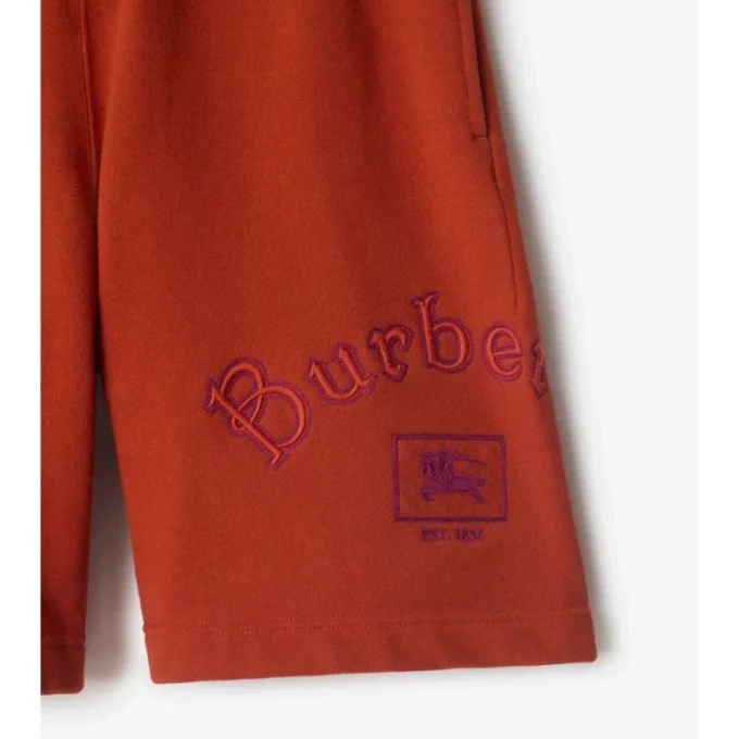 Pantalones cortos de algodón con logotipo gótico
