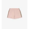 Pantalones cortos de algodón con ribete de cuadros