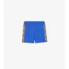Pantalones cortos de algodón con ribete de cuadros