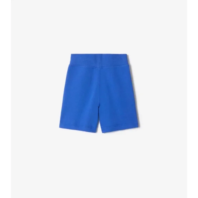 Pantalones cortos de algodón con ribete de cuadros