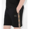 Pantalones cortos de algodón con ribete de cuadros