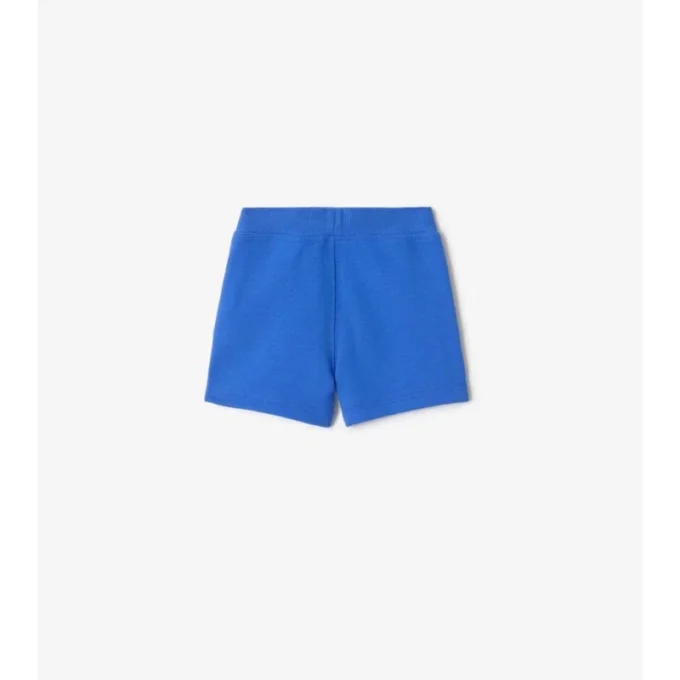 Pantalones cortos de algodón con ribete de cuadros