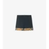 Pantalones cortos de algodón con vuelta a cuadros