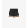 Pantalones cortos de algodón con vuelta a cuadros