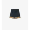 Pantalones cortos de algodón con vuelta a cuadros