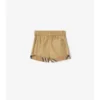 Pantalones cortos de algodón con vuelta a cuadros