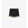 Pantalones cortos de algodón con vuelta a cuadros