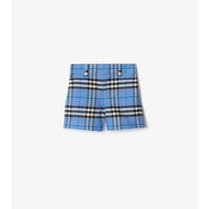 Pantalones cortos de algodón Oxford a cuadros
