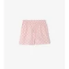 Pantalones cortos de popelín de algodón con diseño de tablero de ajedrez EKD