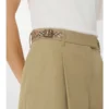 Pantalones cortos de popelín de algodón con ribete de cuadros
