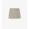Pantalones cortos de sarga de lana a medida