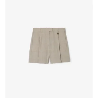 Pantalones cortos de sarga de lana a medida