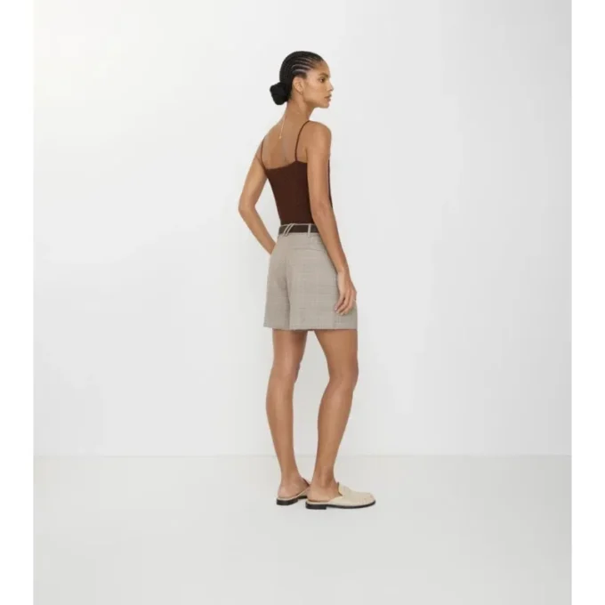 Pantalones cortos de sarga de lana a medida