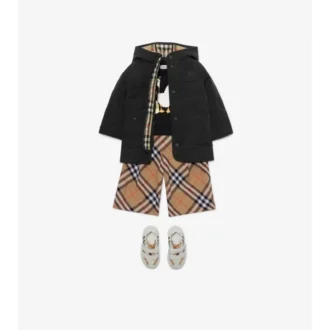 Pantalones de algodón con estampado de cuadros