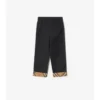 Pantalones de algodón con vuelta y estampado de cuadros