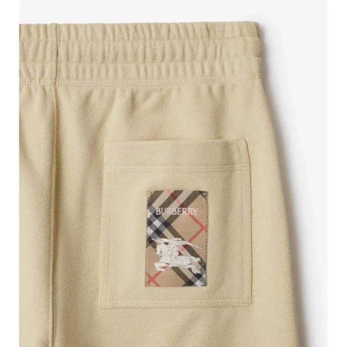 Pantalones de chándal de algodón Check Label
