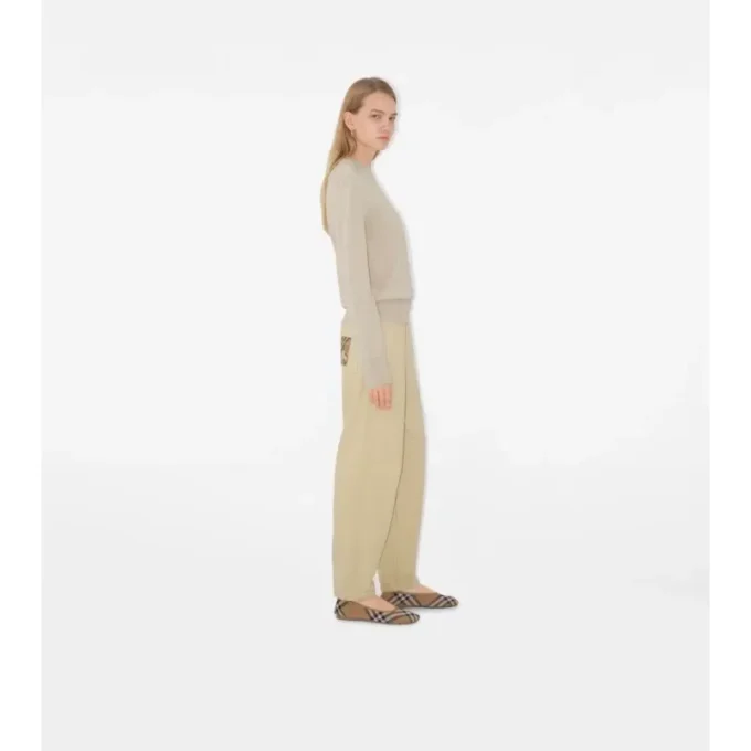 Pantalones de chándal de algodón Check Label