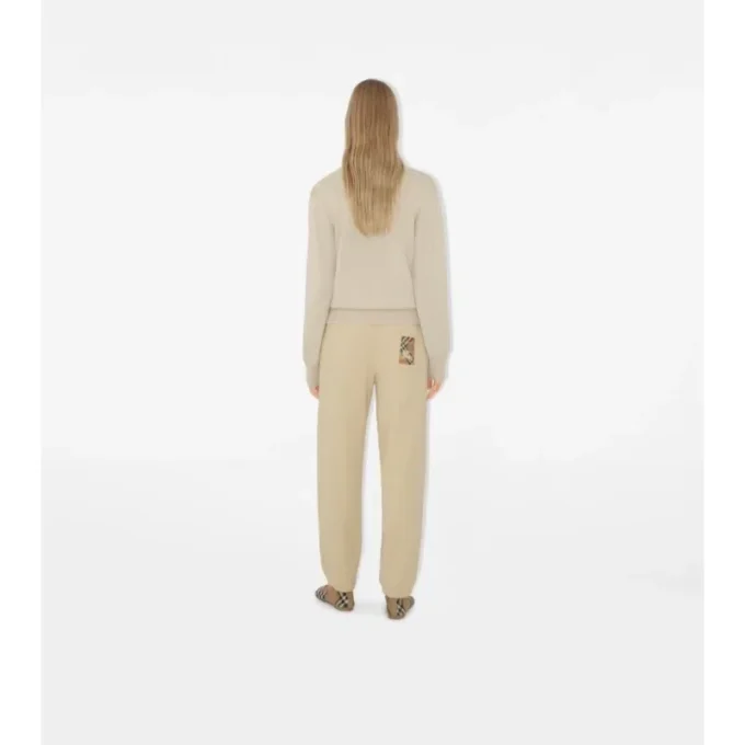 Pantalones de chándal de algodón Check Label