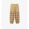 Pantalones de chándal de algodón con estampado de cuadros degradado