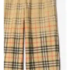 Pantalones de chándal de algodón con estampado de cuadros degradado