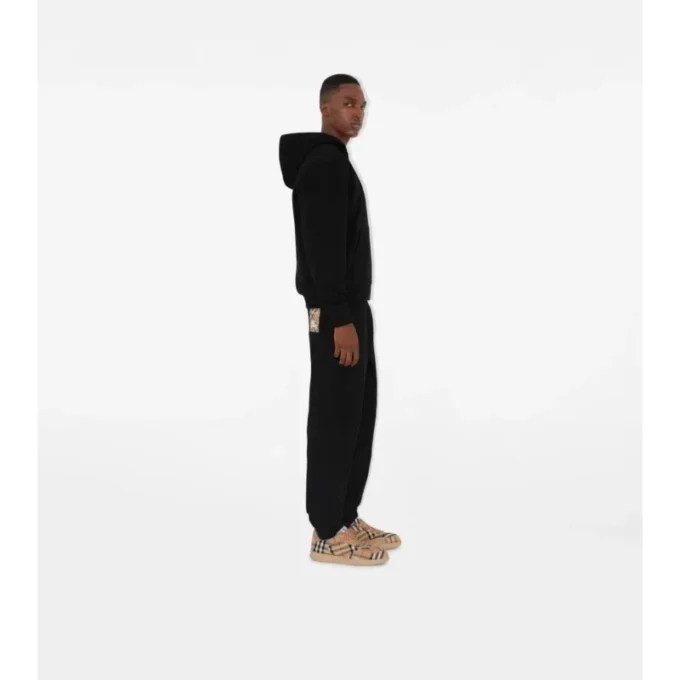 Pantalones de chándal de algodón con etiqueta de cuadros