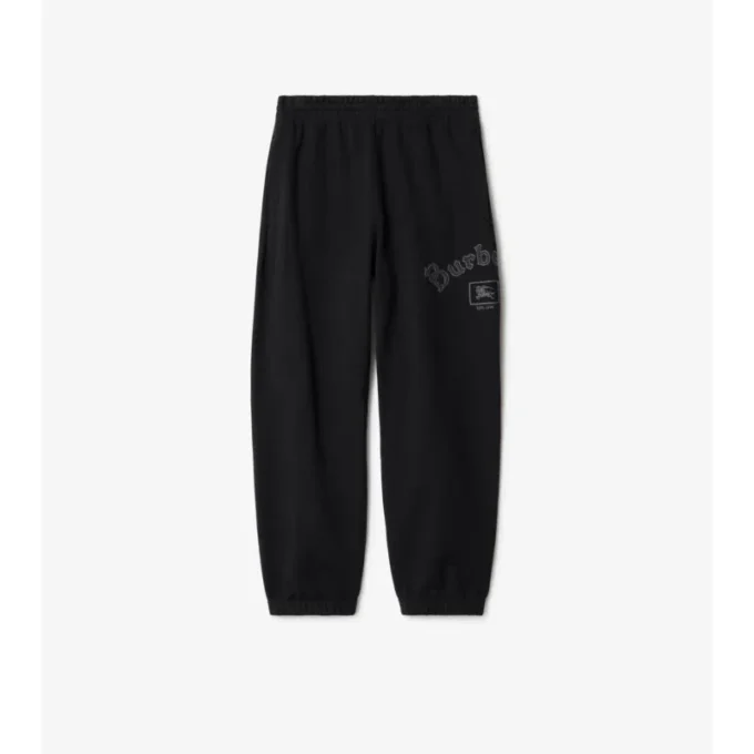 Pantalones de chándal de algodón con logotipo gótico
