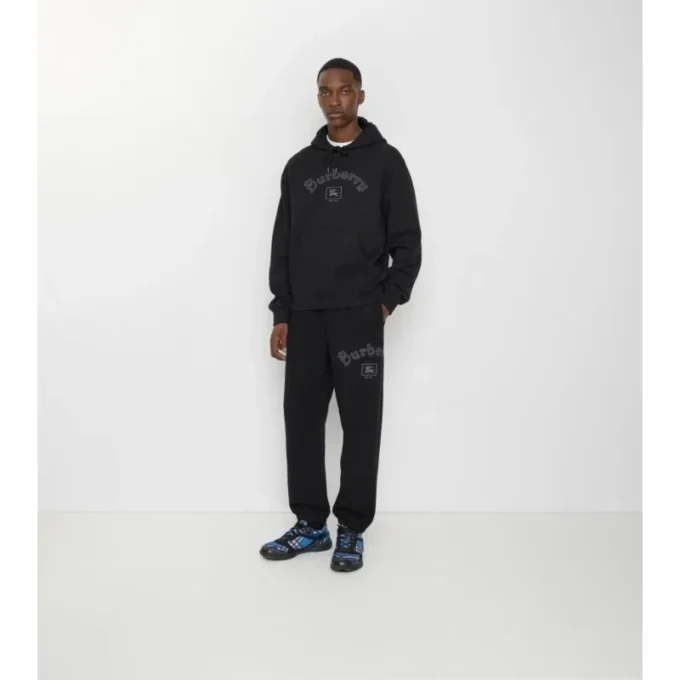 Pantalones de chándal de algodón con logotipo gótico