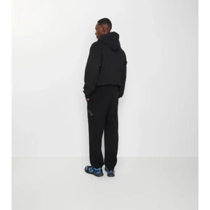 Pantalones de chándal de algodón con logotipo gótico