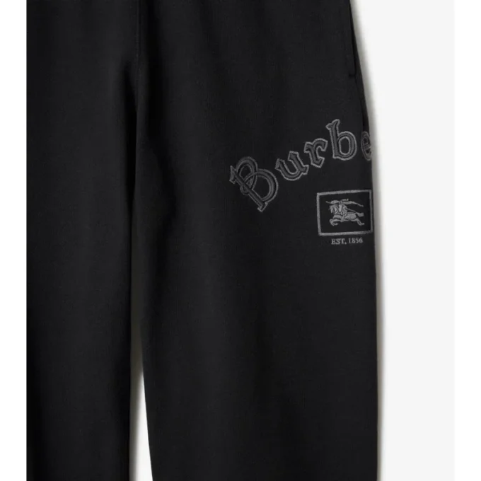 Pantalones de chándal de algodón con logotipo gótico