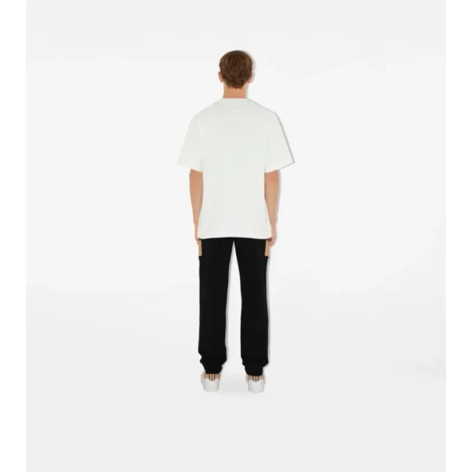 Pantalones de chándal de algodón con paneles de cuadros
