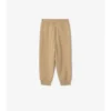 Pantalones de chándal de algodón con ribetes de cuadros