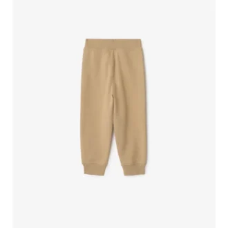 Pantalones de chándal de algodón con ribetes de cuadros