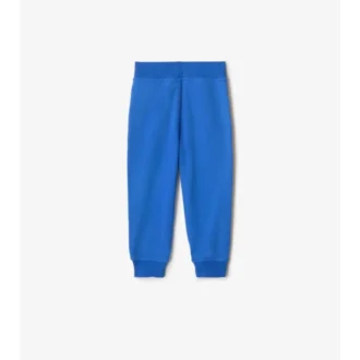 Pantalones de chándal de algodón con ribetes de cuadros