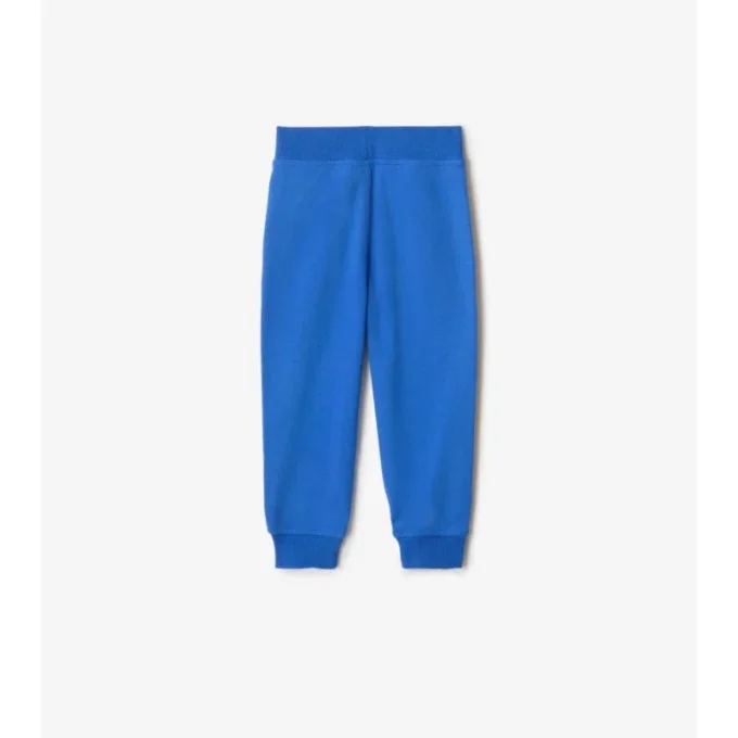 Pantalones de chándal de algodón con ribetes de cuadros